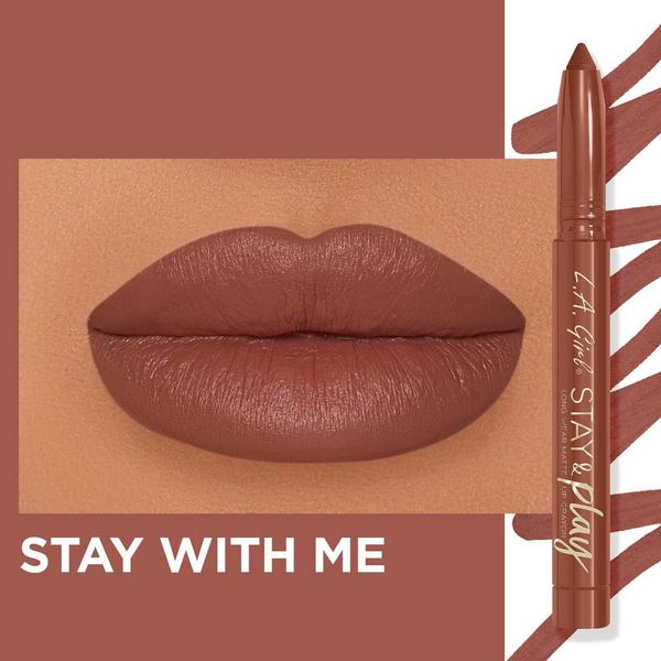 L.A. Girl Stay & Play Long Wear Matte Lip Crayon #4