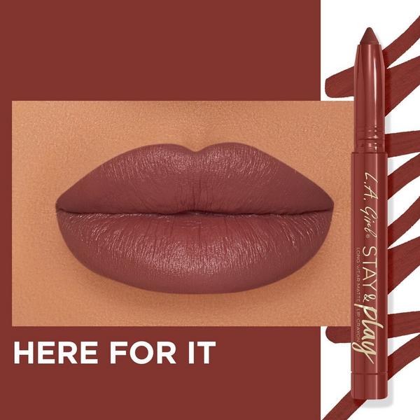 L.A. Girl Stay & Play Long Wear Matte Lip Crayon #4