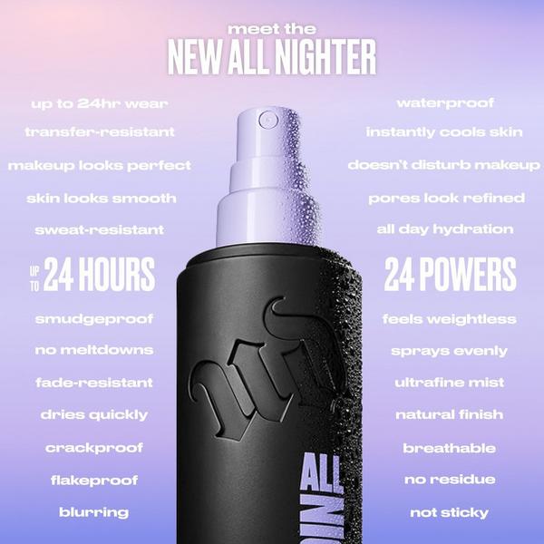 Urban Decay Cosmetics All Nighter Waterproof Makeup Setting Spray Travel Size #8