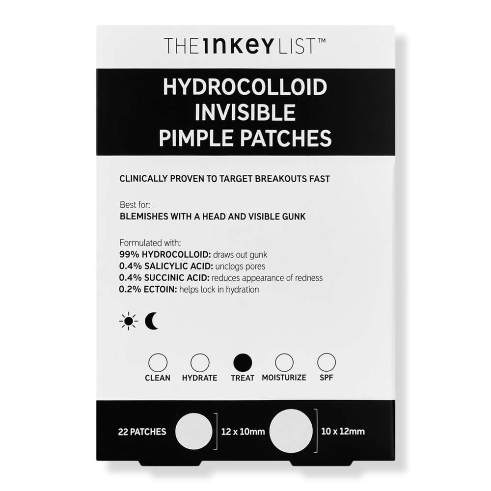 Inkey Hydrocolloid Invisible Pimple Patches + Salicylic Acid