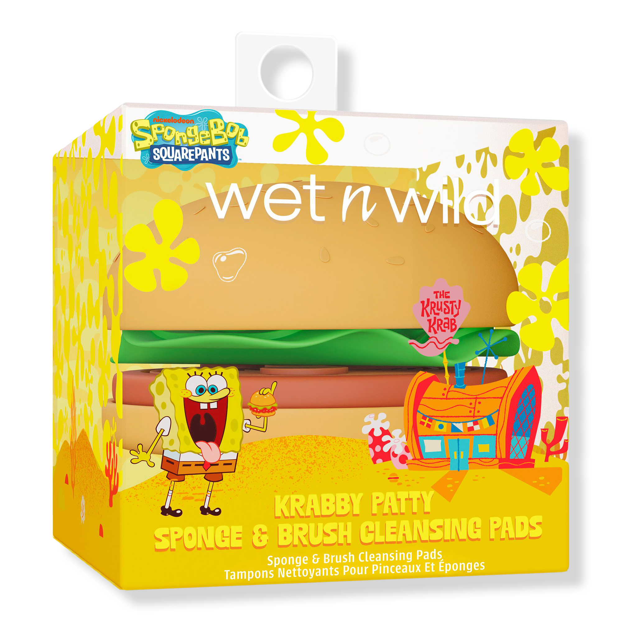 Wet n Wild SpongeBob SquarePants Krabby Patty Sponge & Brush Cleansing Pads #1