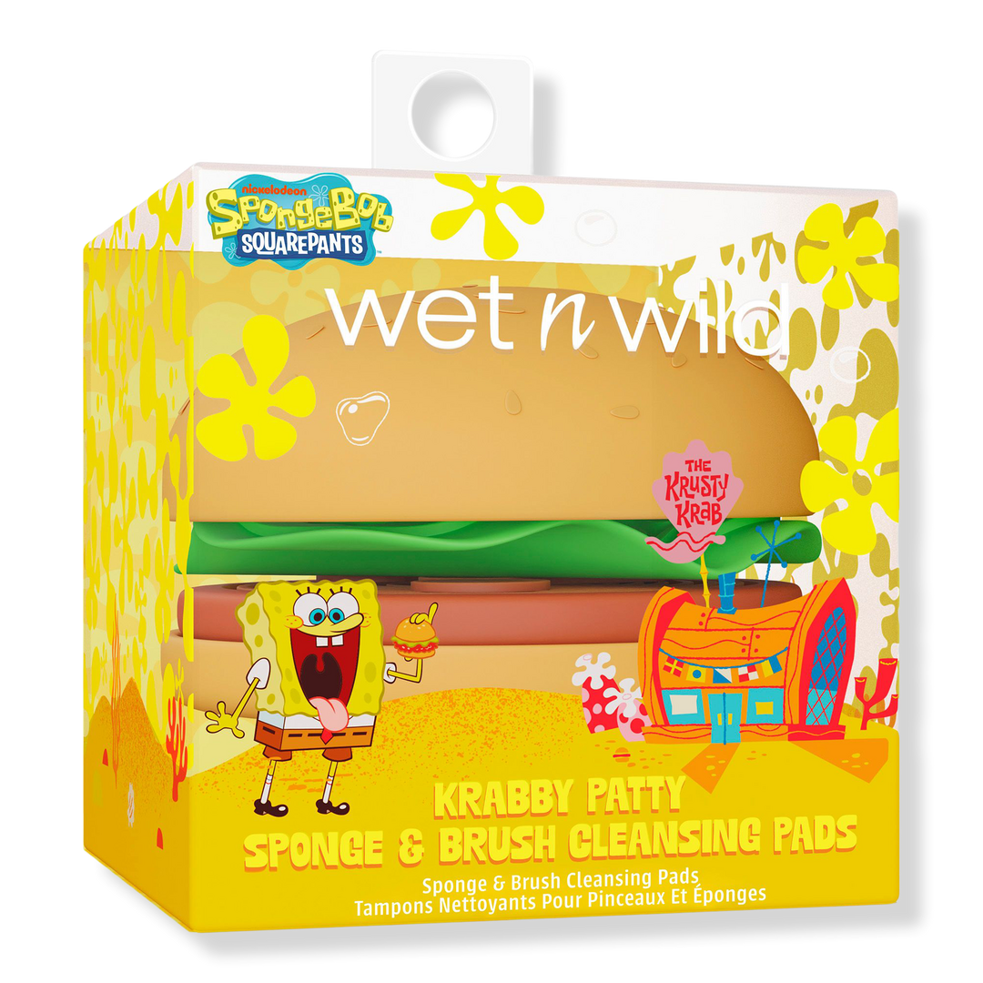 Wet n Wild SpongeBob SquarePants Krabby Patty Sponge & Brush Cleansing Pads #1