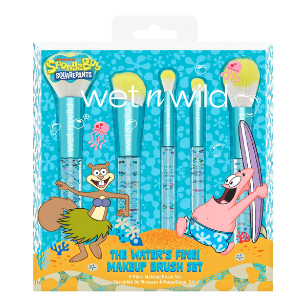 Wet n Wild SpongeBob SquarePants The Water's Fine! 5-Piece Makeup Brush Set #2