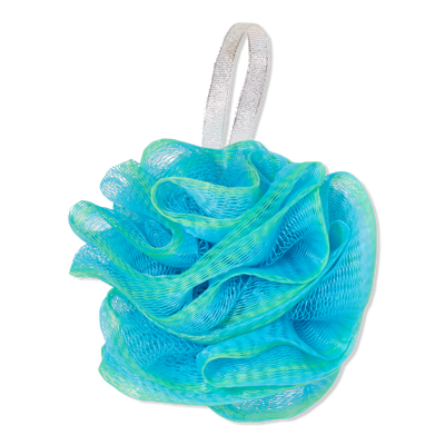 Sweet & Shimmer Shower Pouf Blue