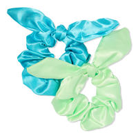 Satin Bow Scrunchie Duo