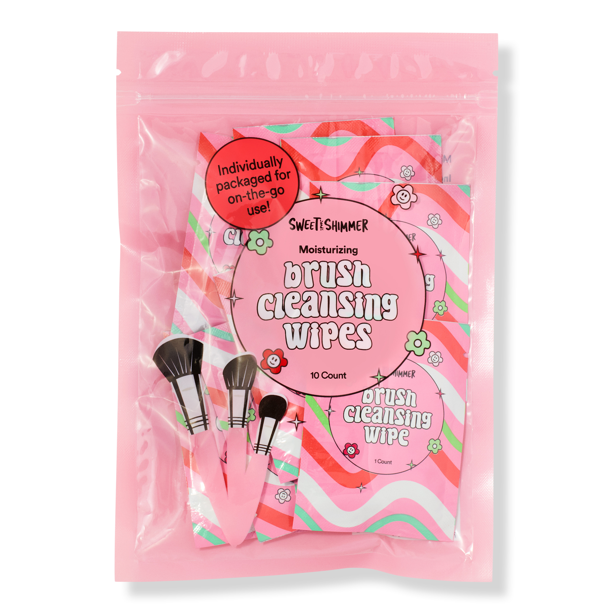Sweet & Shimmer Makeup Brush Cleaning Wipes #1