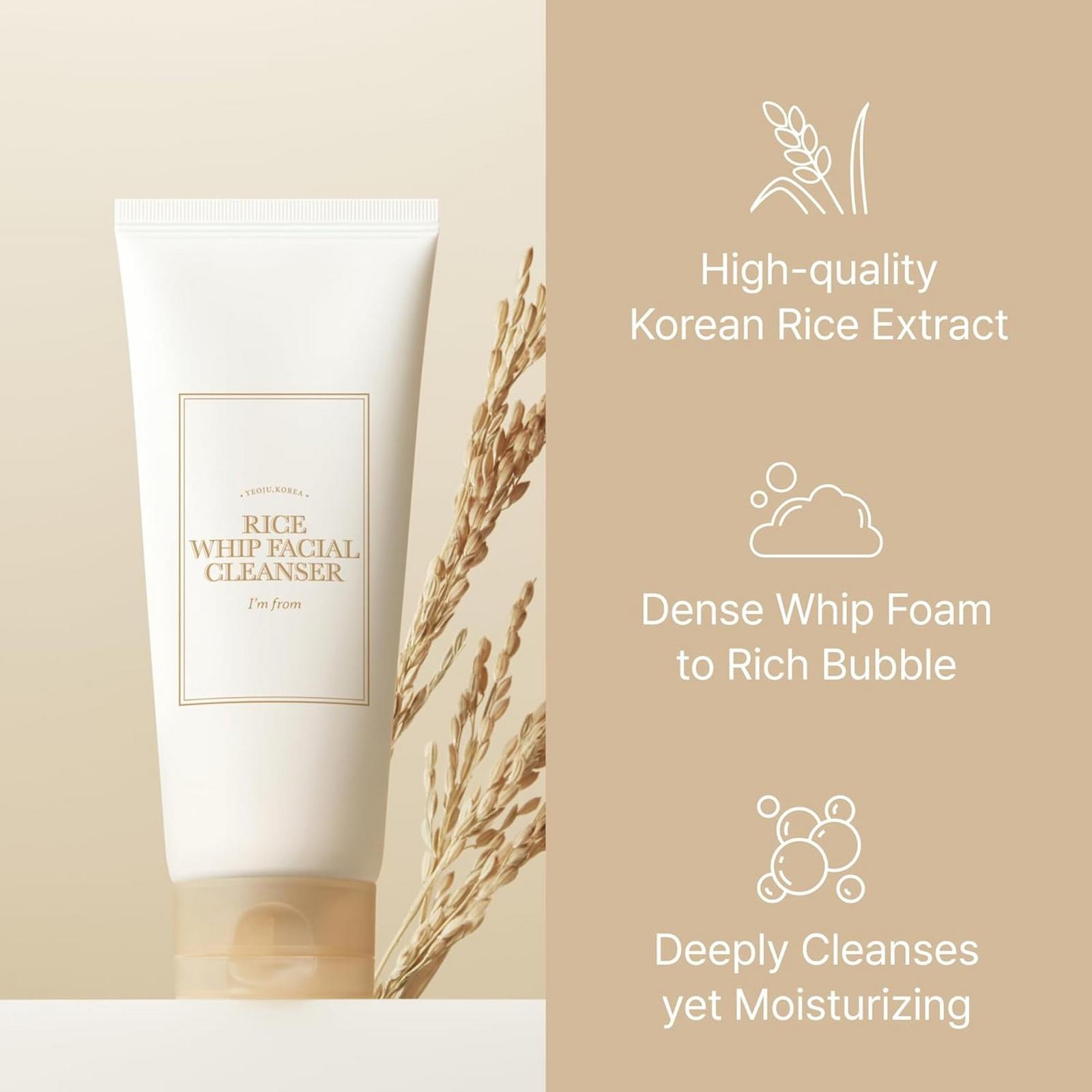 Rice Whip Facial Cleanser Set
