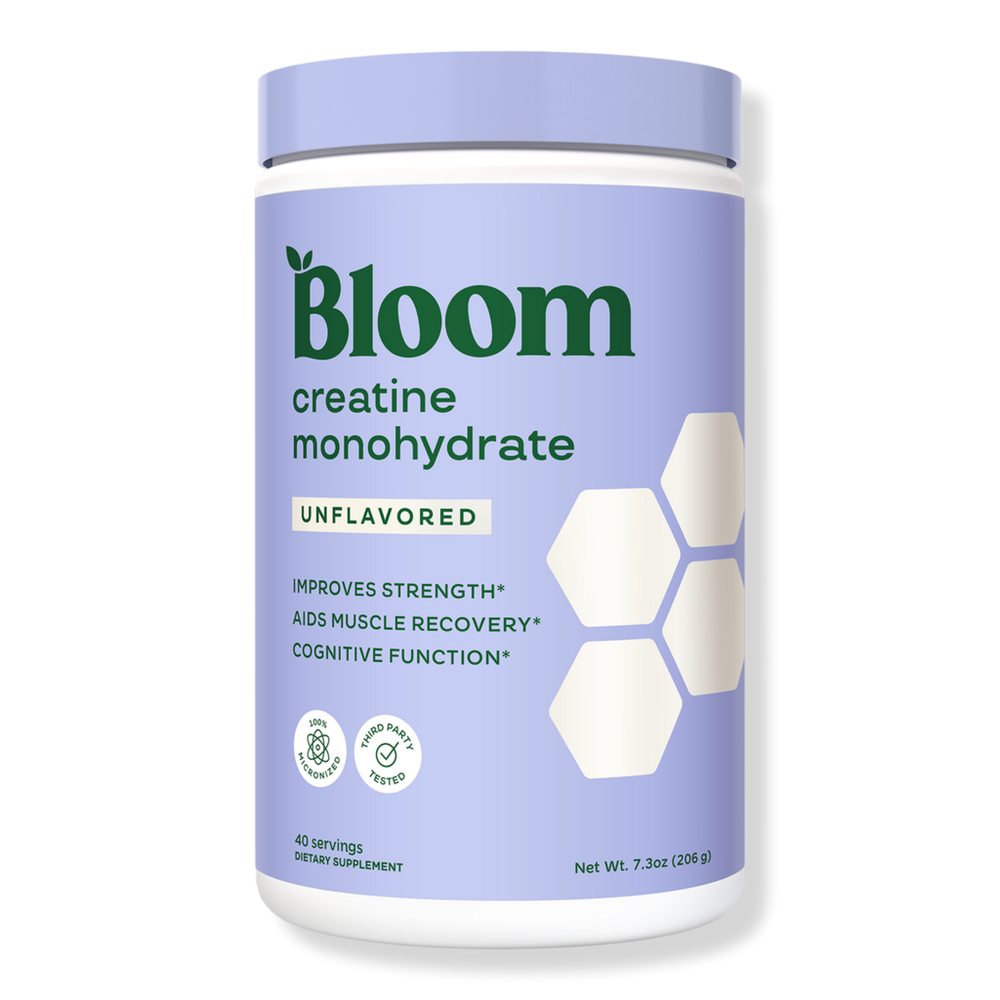 Bloom Creatine Monohydrate Unflavored Supplement Powder