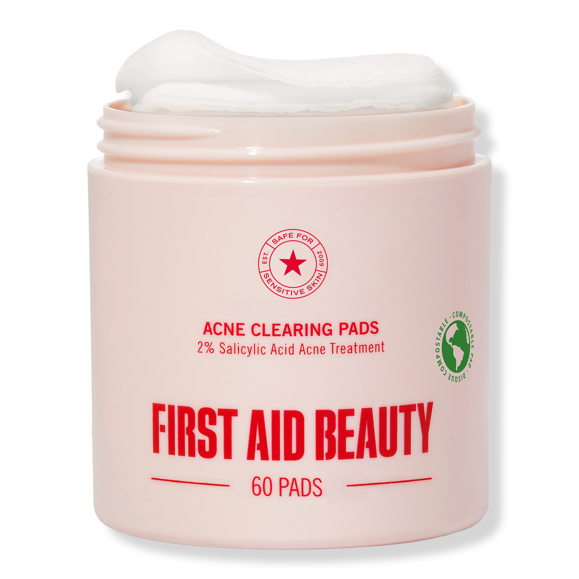 First Aid Beauty Acne Clearing Pads 2% Salicylic Acid Acne Treatment #1