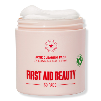 First Aid Beauty Acne Clearing Pads 2% Salicylic Acid Acne Treatment