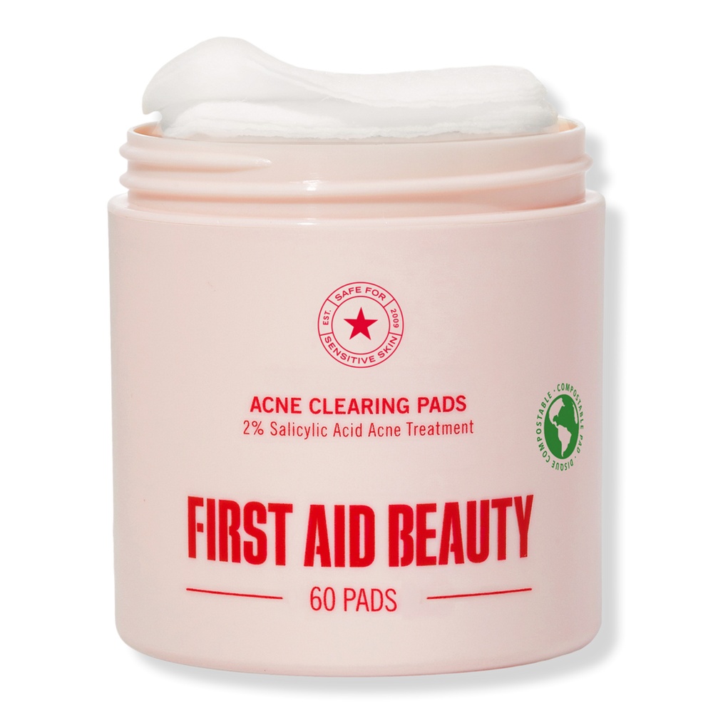 First Aid Beauty Acne Clearing Pads 2% Salicylic Acid Acne Treatment