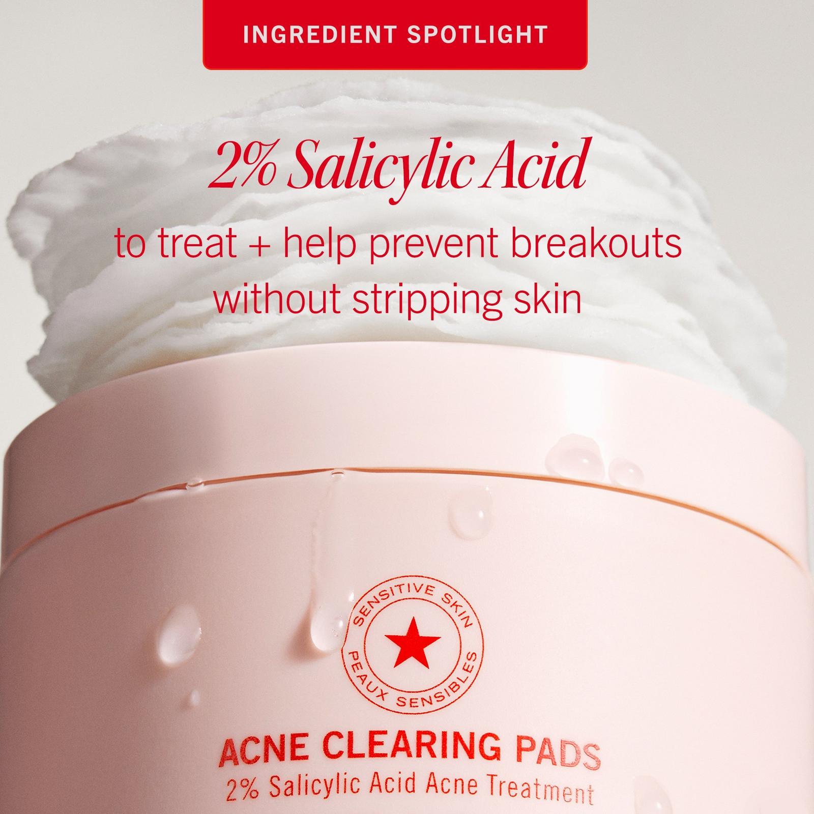 Acne Clearing Pads 2% Salicylic Acid Acne Treatment