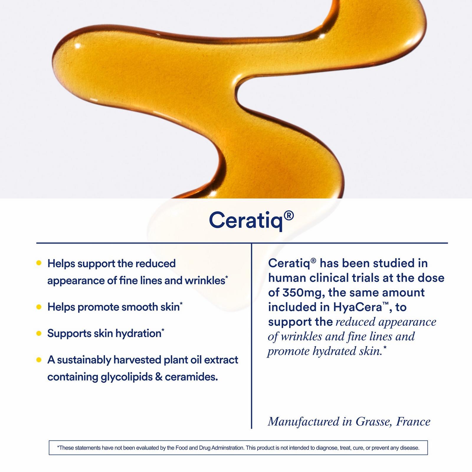 HyaCera Skin Supplement for Wrinkle Support