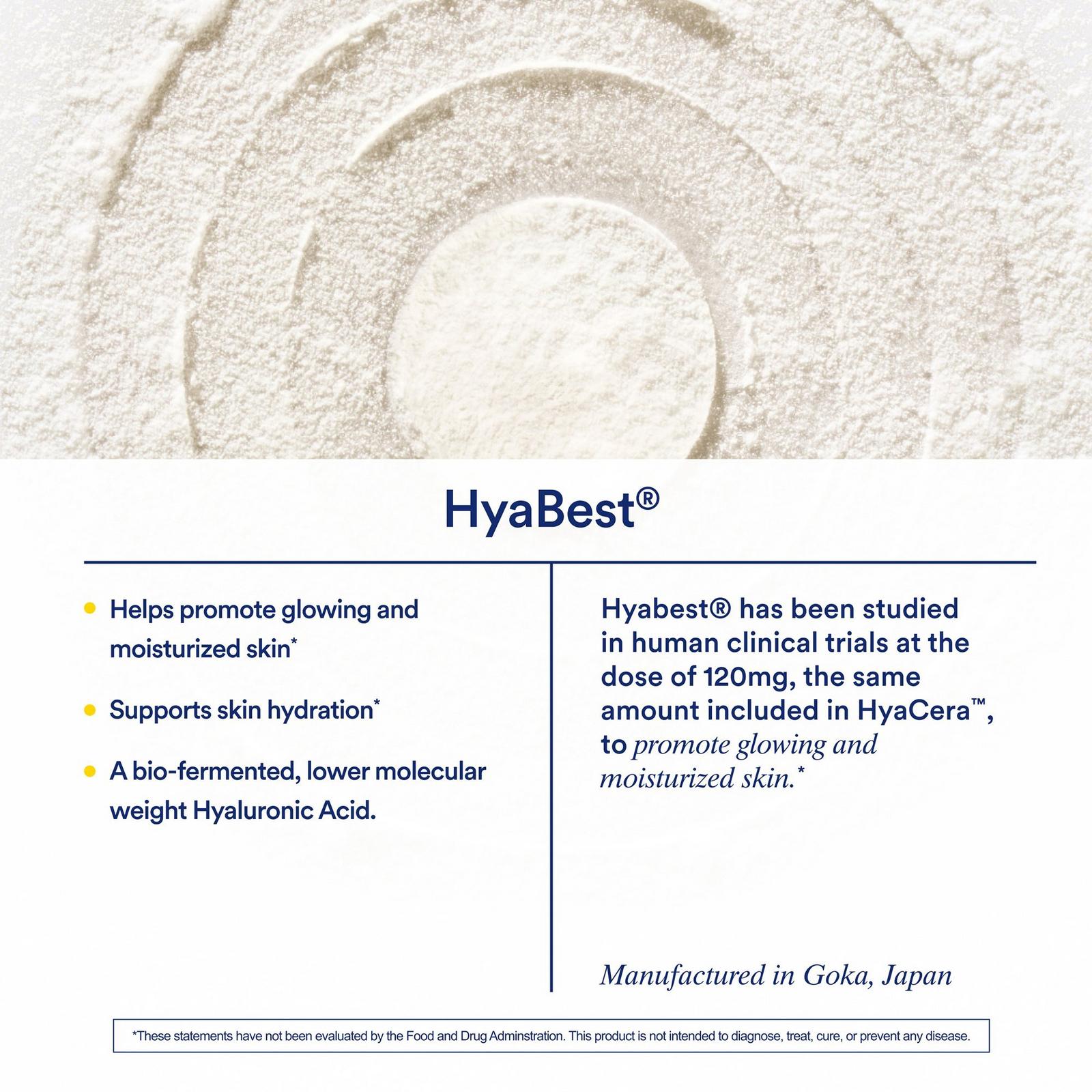 HyaCera Skin Supplement for Wrinkle Support