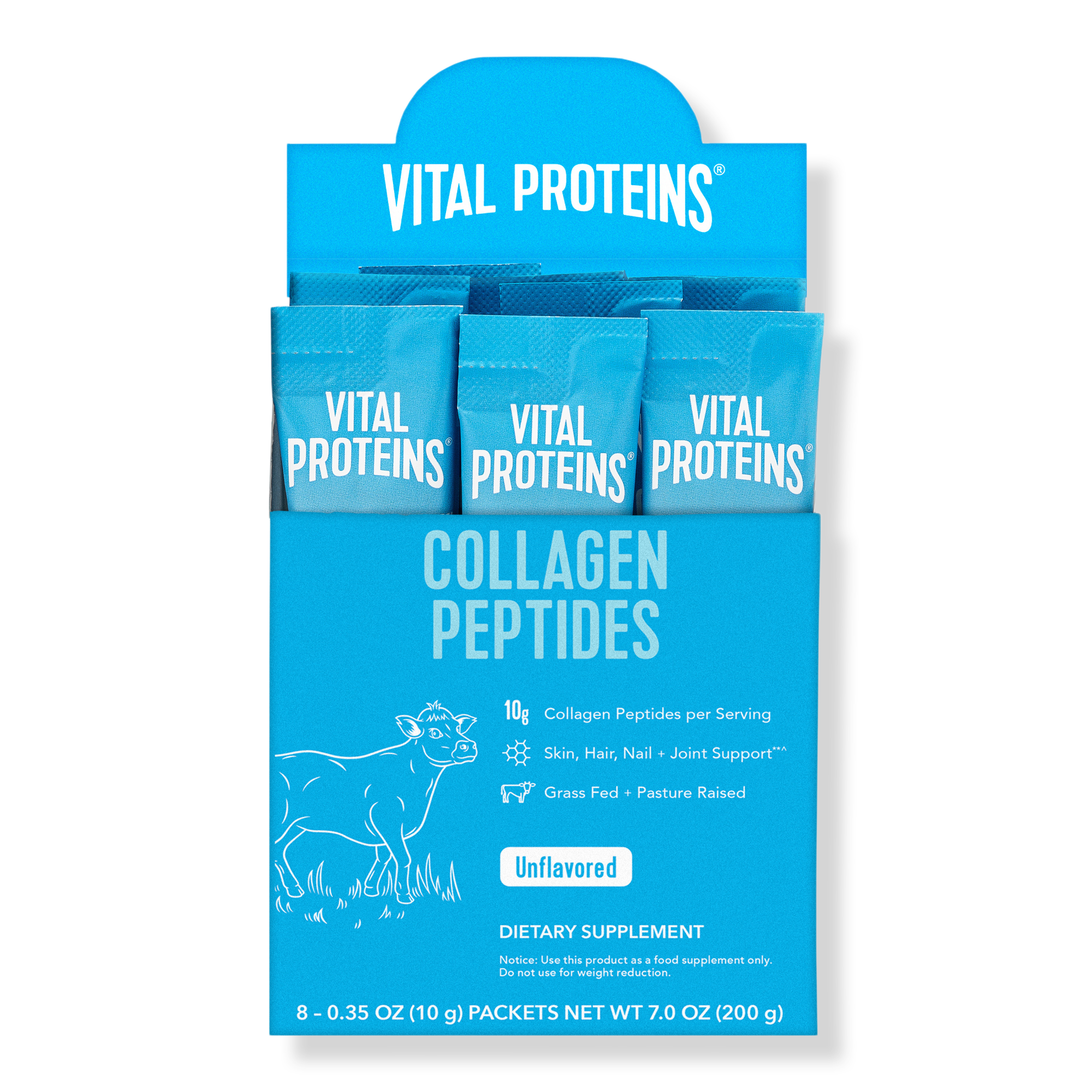 Vital Proteins Hydrolyzed Collagen Peptides Unflavored Powder Stick Pack #1