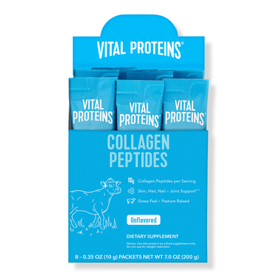 Vital Proteins Hydrolyzed Collagen Peptides Unflavored Powder Stick Pack