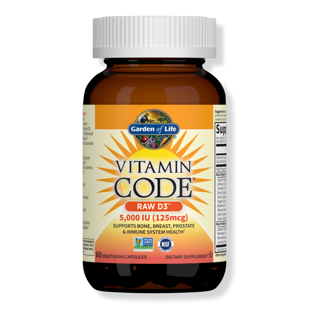 Garden Of Life Vitamin Code Raw Vitamin D3 5,000 Iu Capsules