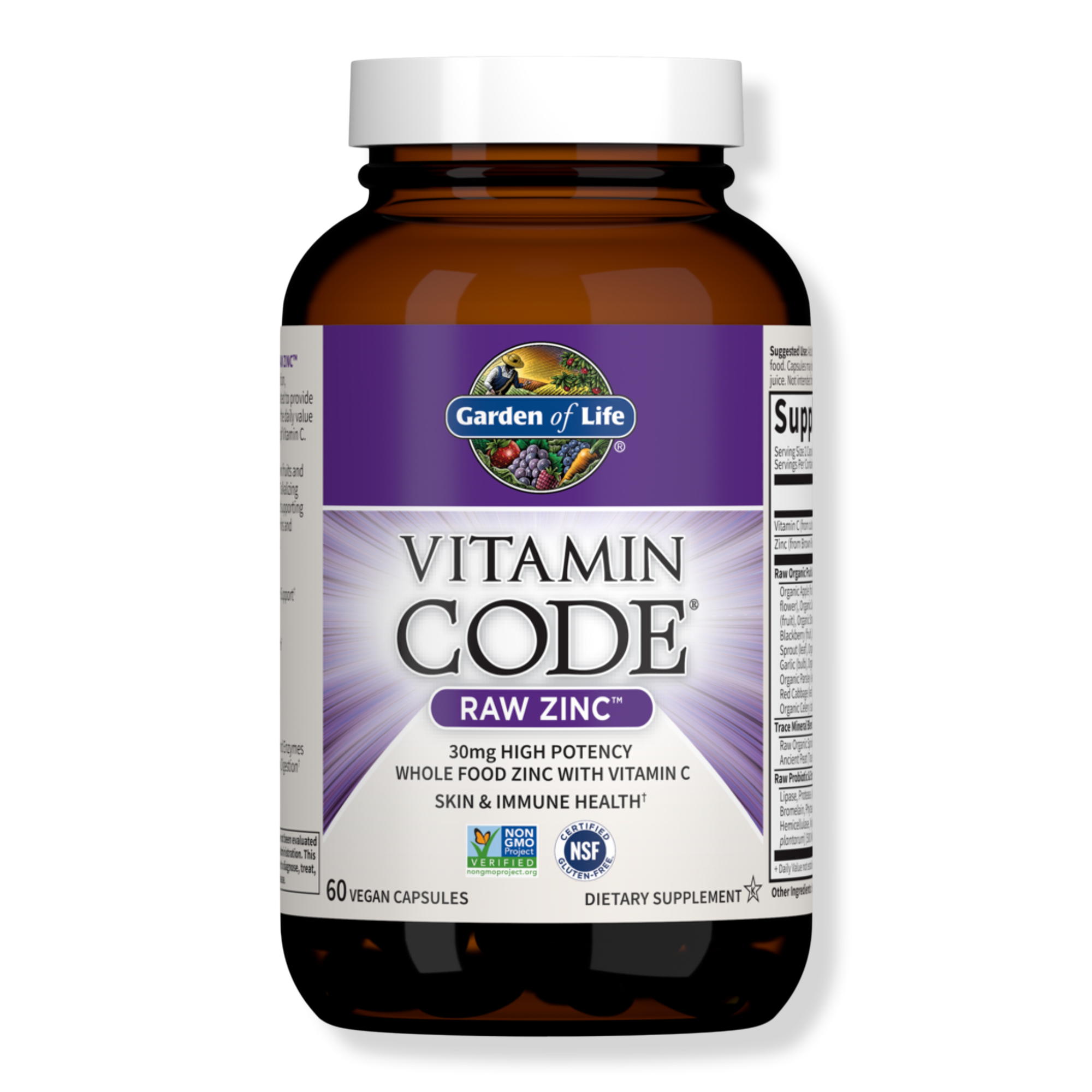 Garden of Life Vitamin Code Raw Zinc Capsules #1