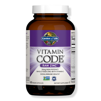 Garden of Life Vitamin Code Raw Zinc Capsules