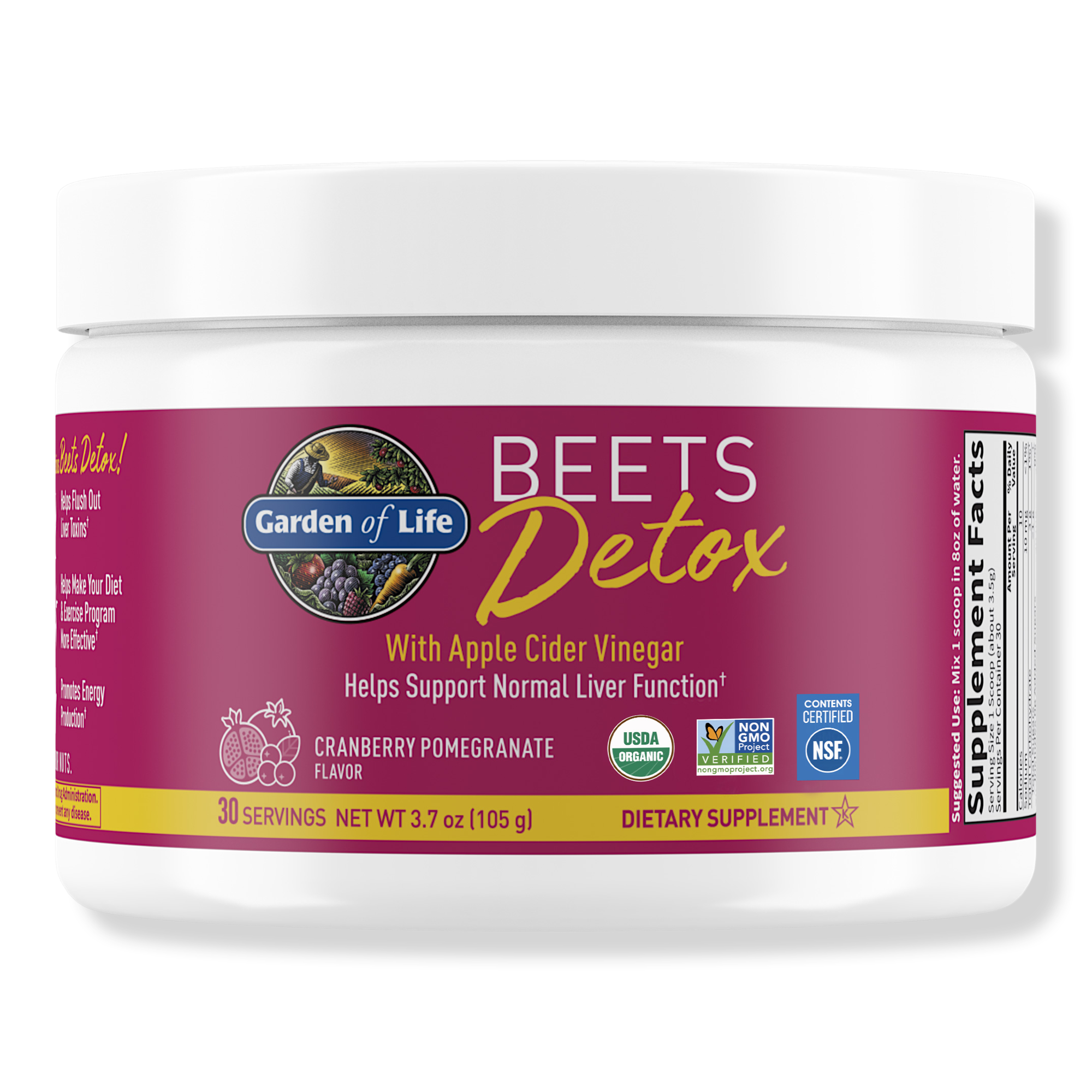 Garden of Life Orgainc Beets Detox Cranberry Pomegranate Powder #1