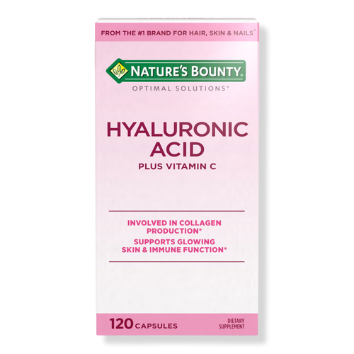 Hyaluronic Acid Plus Vitamin C Capsules for Glowing Skin