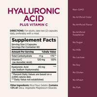 Nature's Bounty Hyaluronic Acid Plus Vitamin C Capsules for Glowing Skin #4