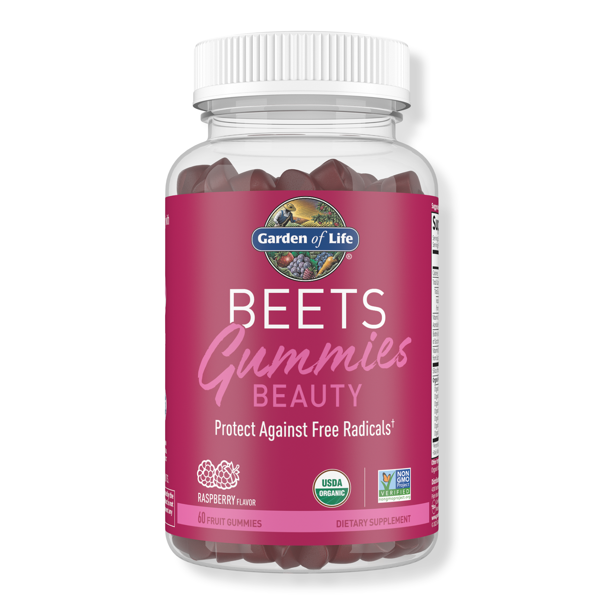 Garden of Life Organic Beets Beauty Gummies Raspberry Flavored #1