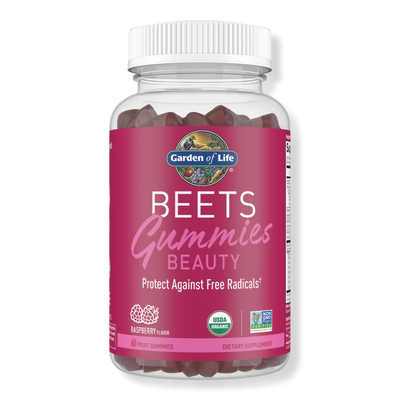 Garden of Life Organic Beets Beauty Gummies Raspberry Flavored