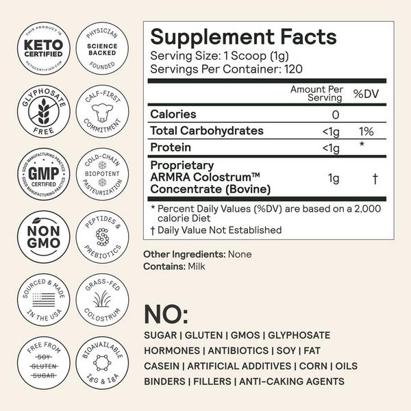 ARMRA Colostrum Health Revival Unflavored Jar #3