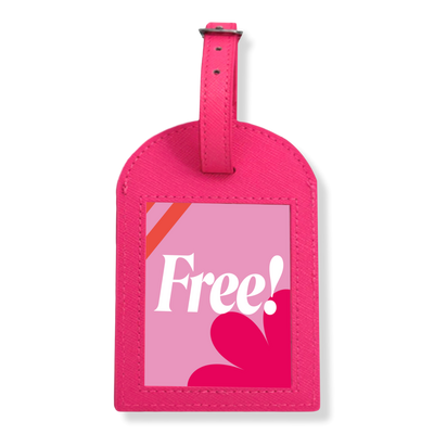 Benefit Cosmetics Free Pink Dream Giveaway Luggage Tag with $65 brand purchase Free Pink Dream Giveaway Luggage Tag with $65 brand purchase