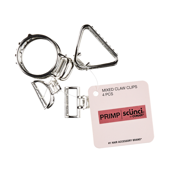 Scünci Primp Mixed Metal Claw Clips #2