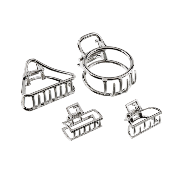 Scünci Primp Mixed Metal Claw Clips #4