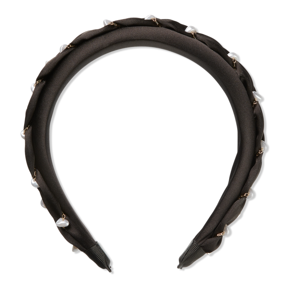 Scünci Elite Black With Pearl Headband