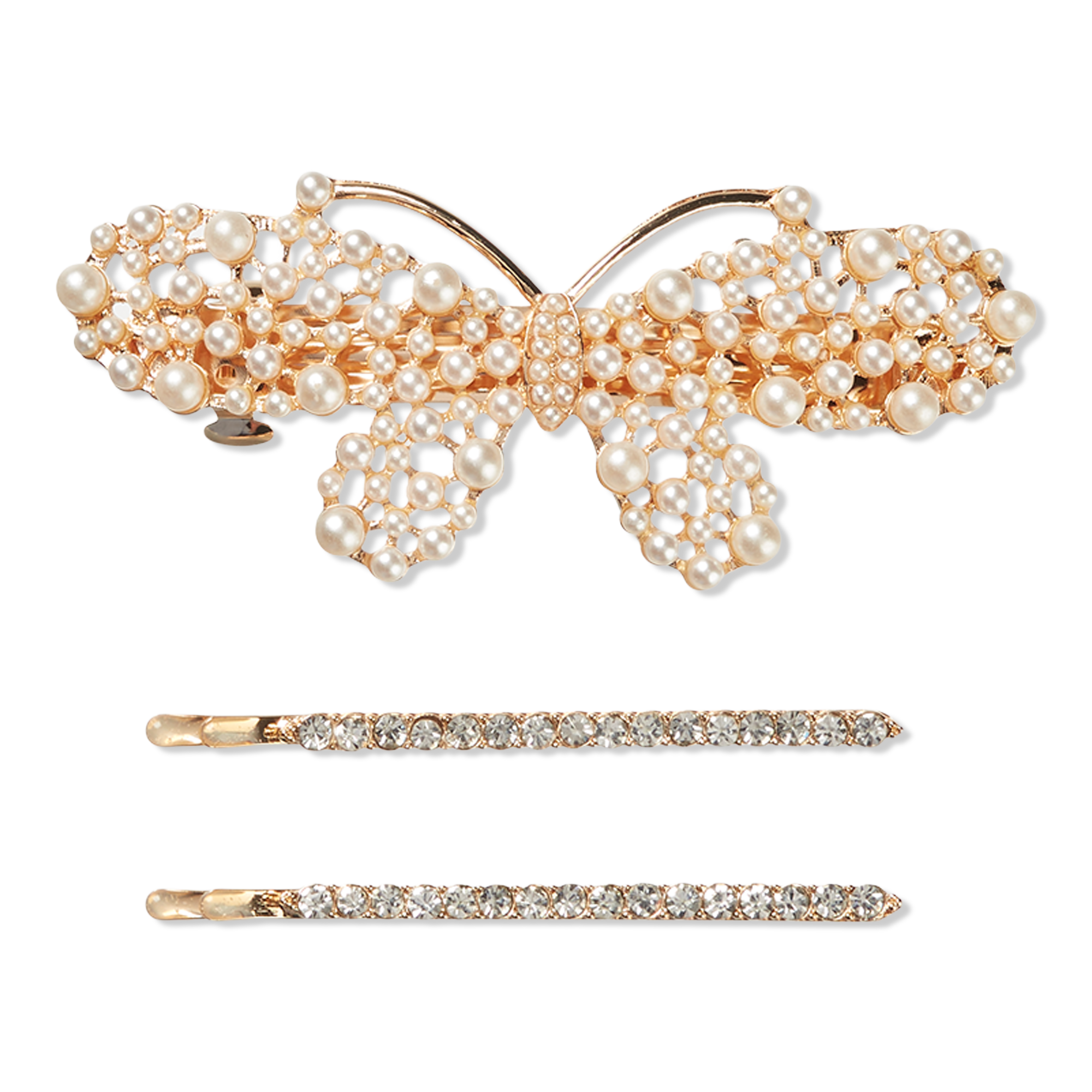 Scünci Elite Barrette and Bobby Pin 3 Piece Set #1