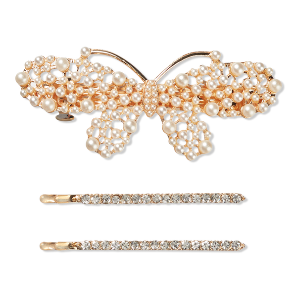 Scünci Elite Barrette and Bobby Pin 3 Piece Set #1