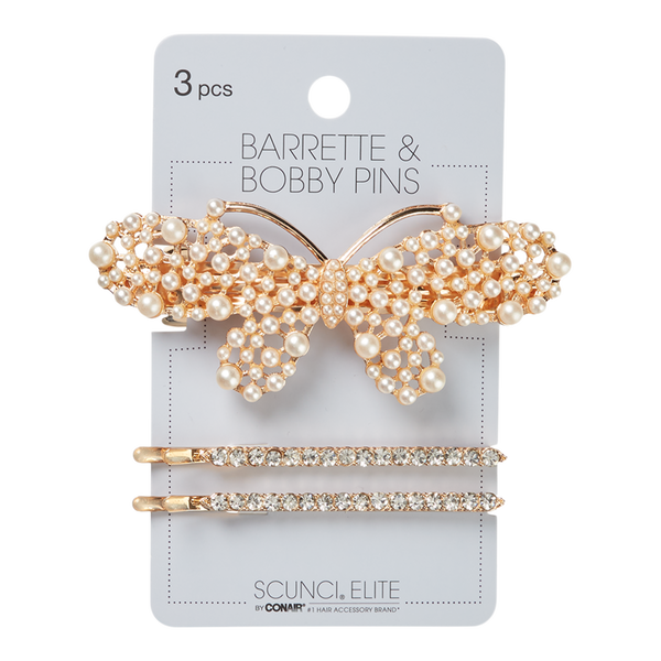 Scünci Elite Barrette and Bobby Pin 3 Piece Set #2