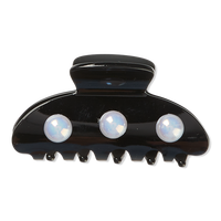 Elite Black Claw Clip with Pearls