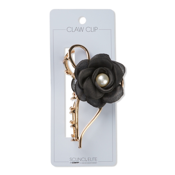 Scünci Elite Gold/Black Rosette Claw Clip #1