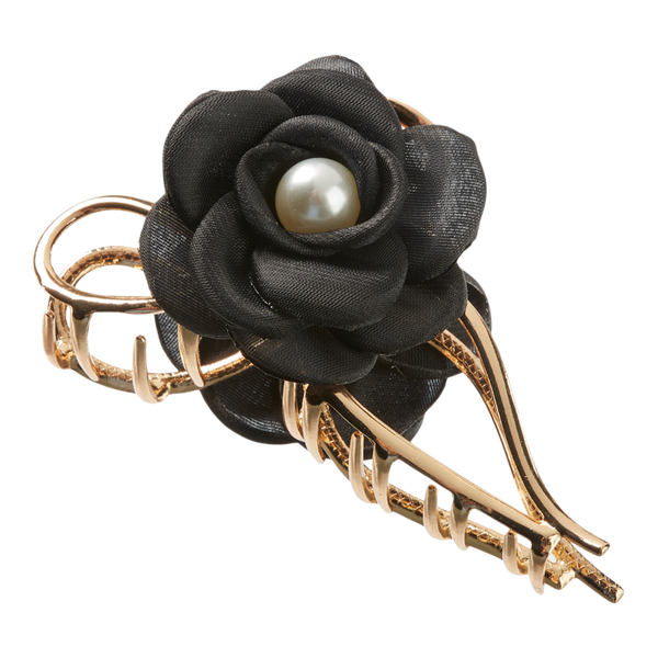 Scünci Elite Gold/Black Rosette Claw Clip #4