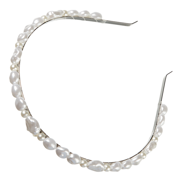 Scünci Elite Skinny Pearl Headband #3