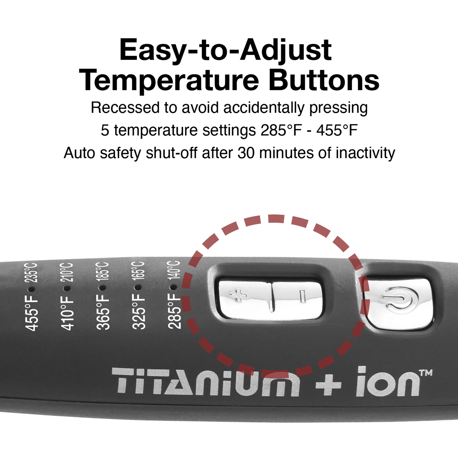 Titanium + Ion Professional Curling Iron - 1.0 inch