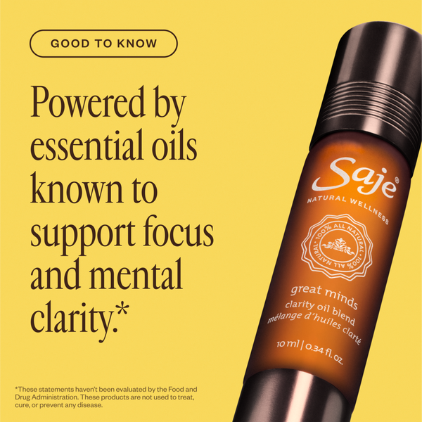 Saje Natural Wellness Great Minds Clarity Roll-On Oil Blend #2