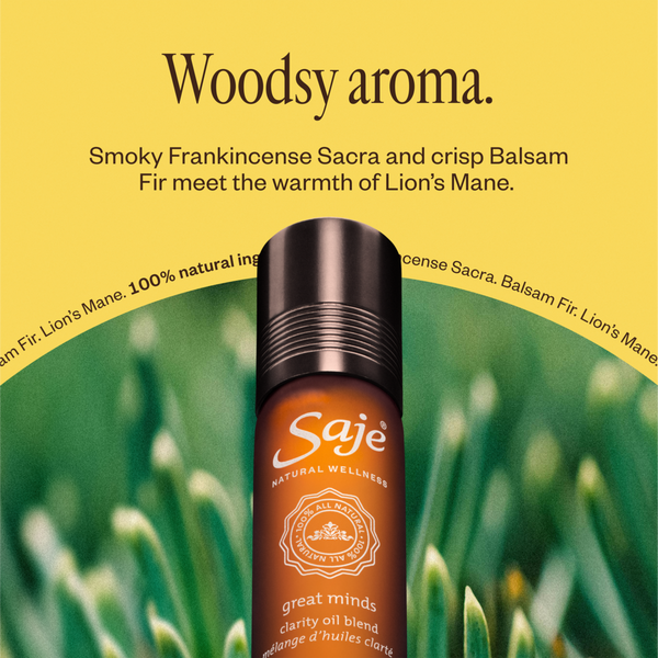 Saje Natural Wellness Great Minds Clarity Roll-On Oil Blend #5