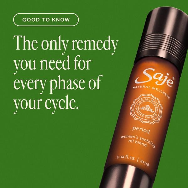 Saje Natural Wellness Period. Women's Soothing Roll-On Oil Blend #2