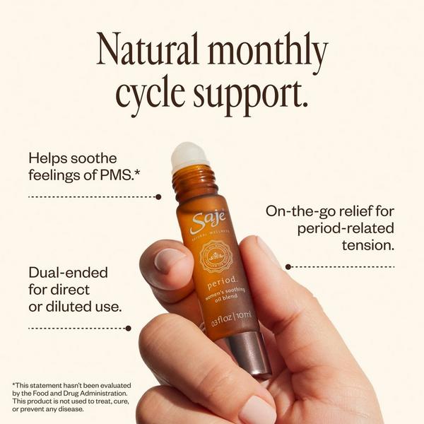 Saje Natural Wellness Period. Women's Soothing Roll-On Oil Blend #3