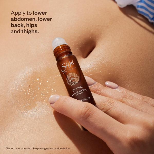 Saje Natural Wellness Period. Women's Soothing Roll-On Oil Blend #6