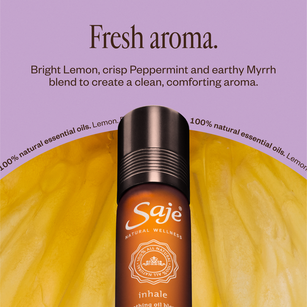 Saje Natural Wellness Inhale Soothing Roll-On Oil Blend For Deep Breathing #5
