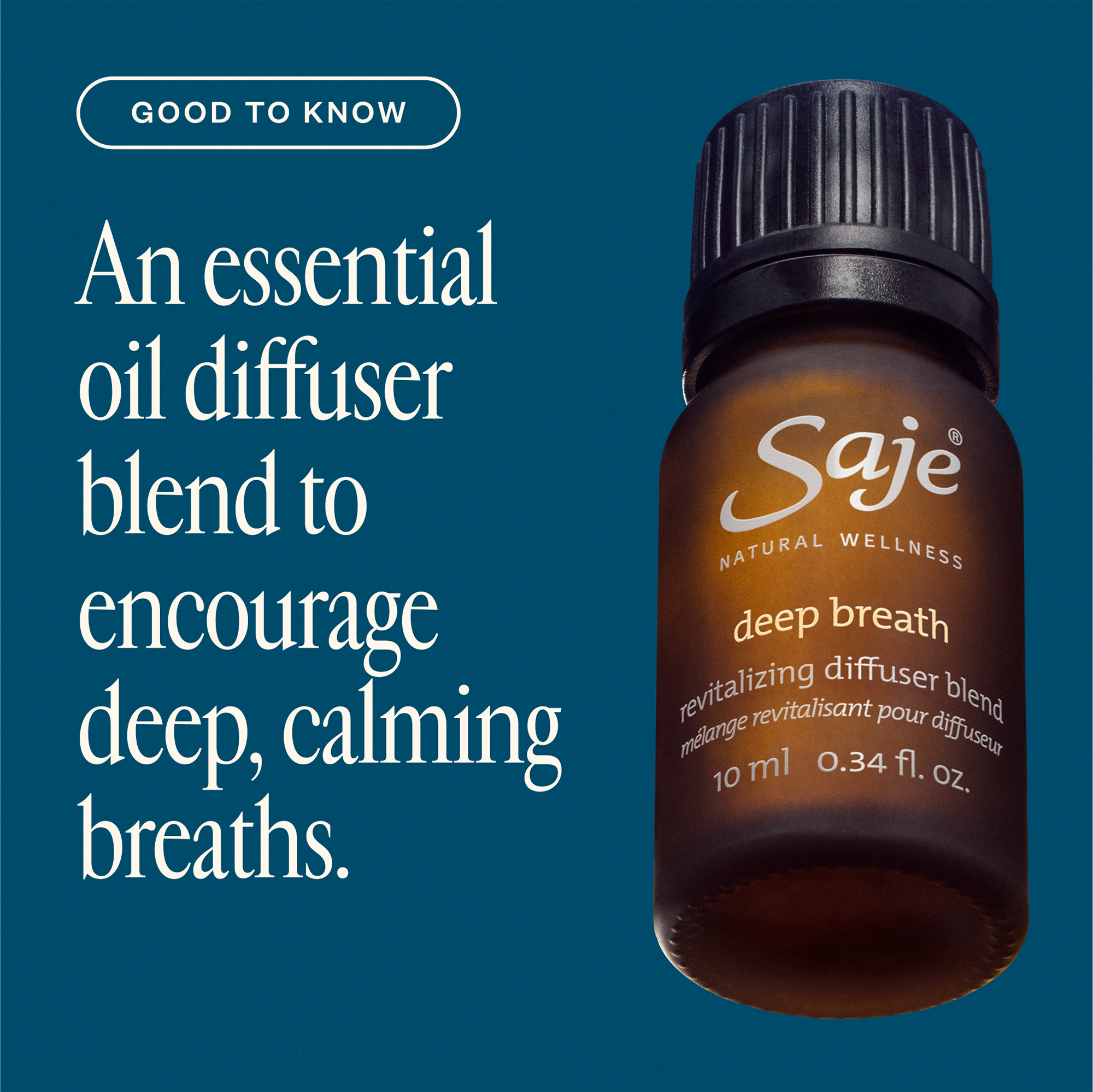 Saje Natural Wellness Deep Breath Diffuser Blend - Thumbnail 2