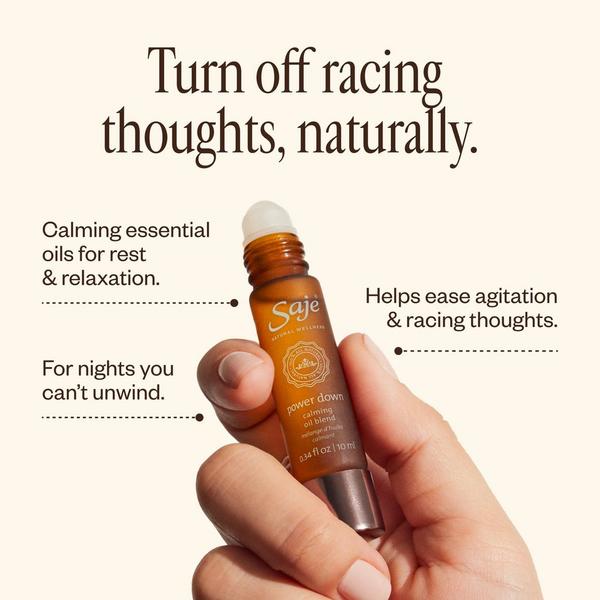 Saje Natural Wellness Power Down Calming Roll-On Oil Blend #3