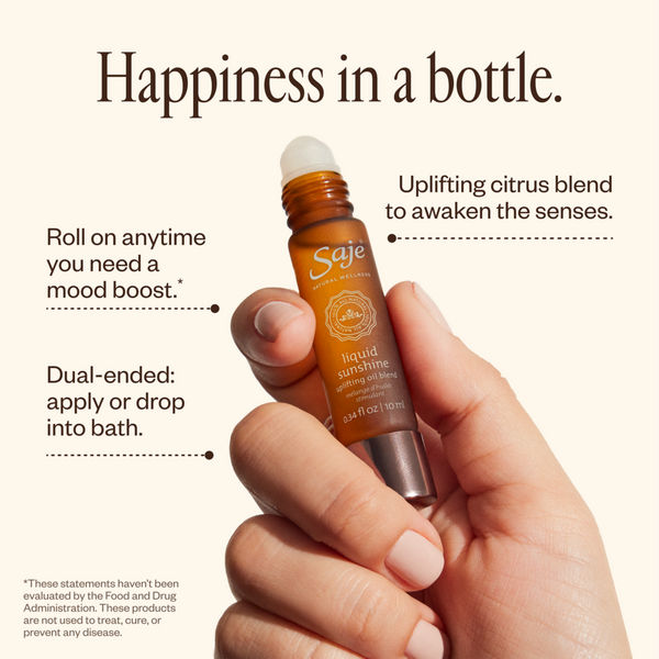 Saje Natural Wellness Liquid Sunshine Uplifting Roll-On Oil Blend #3
